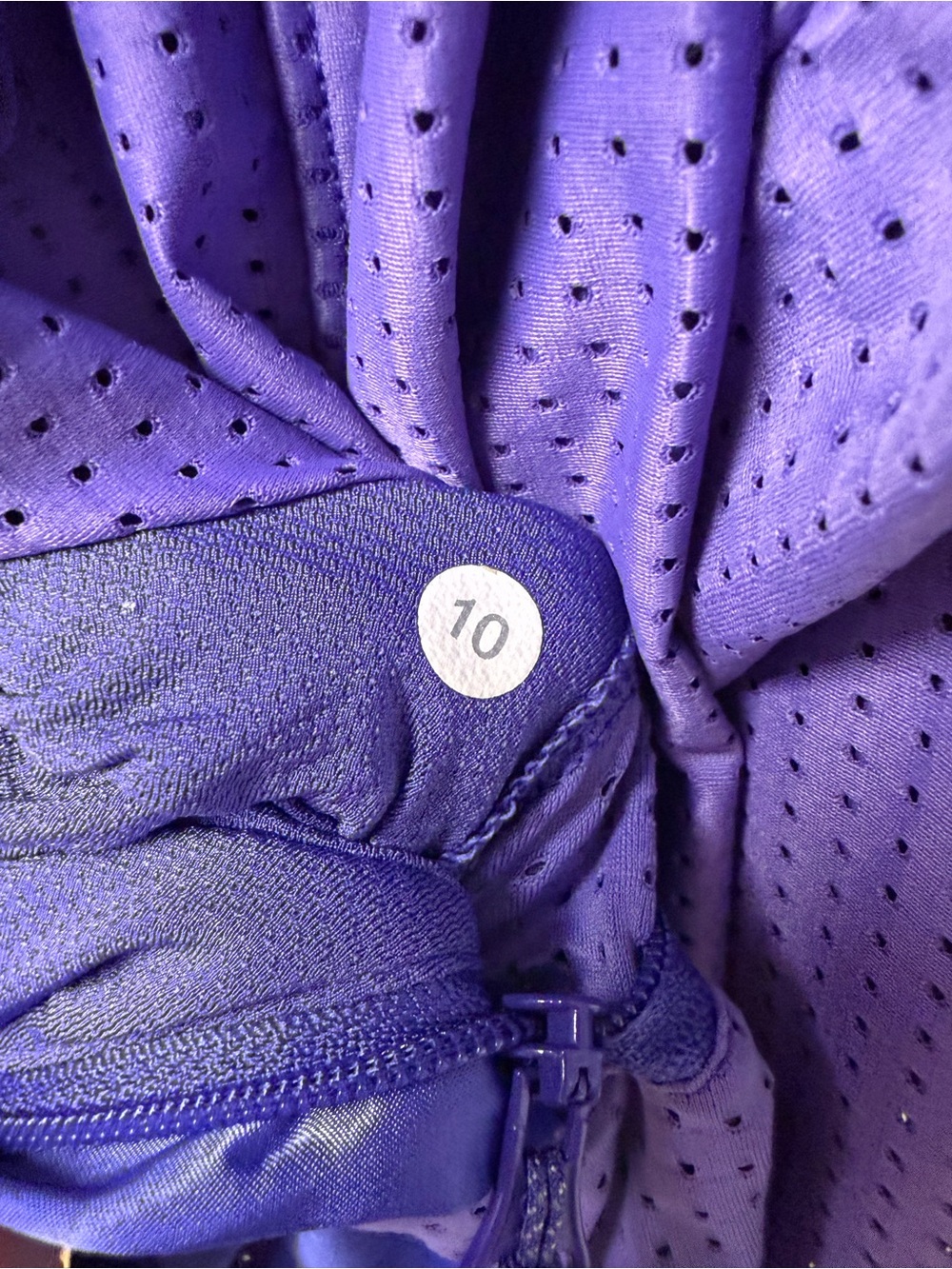 Lululemon Sweaty or Not Jacket Iris Flower Purple Size 10 - Picture 7 of 10